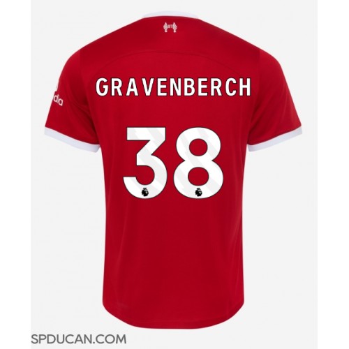 Muški Nogometni Dres Liverpool Ryan Gravenberch #38 Domaci 2023-24 Kratak Rukav